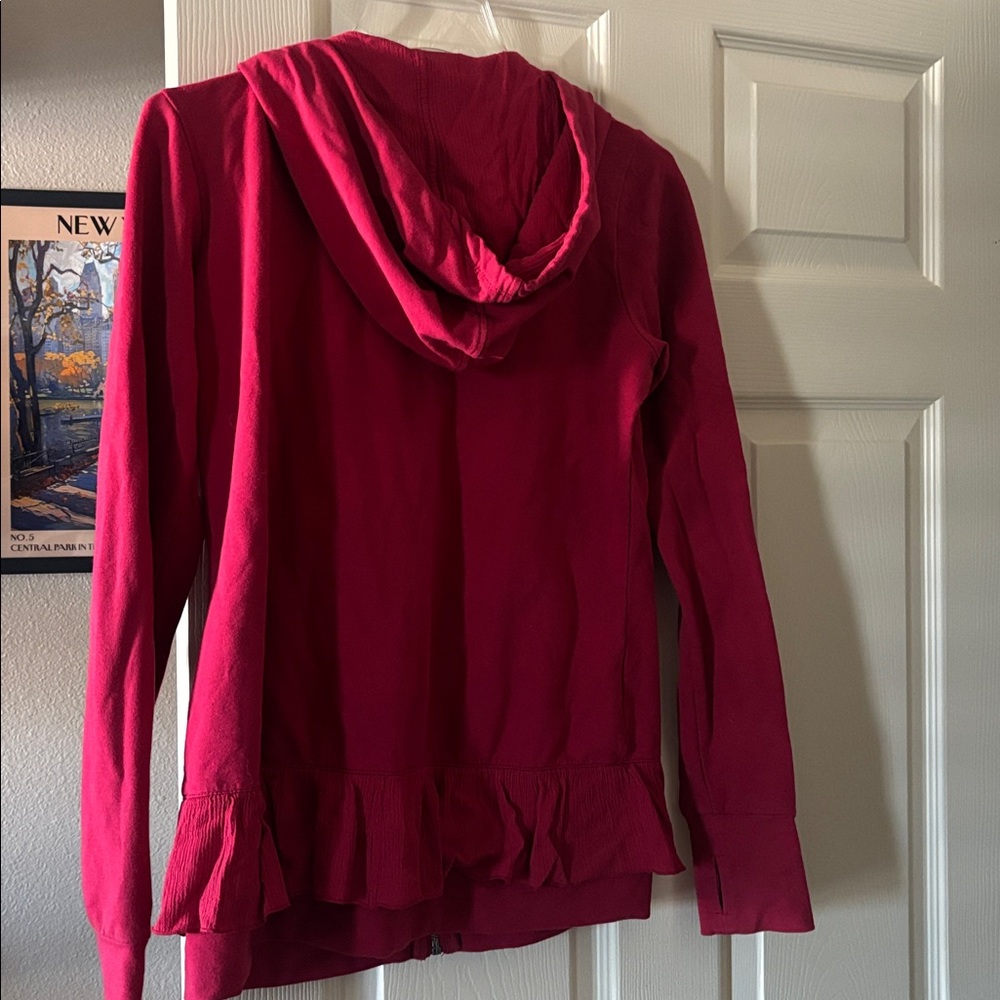 Red Hooded Jacket-PERFECT FOR VALENTINE’S DAY! - Picture 4 of 4